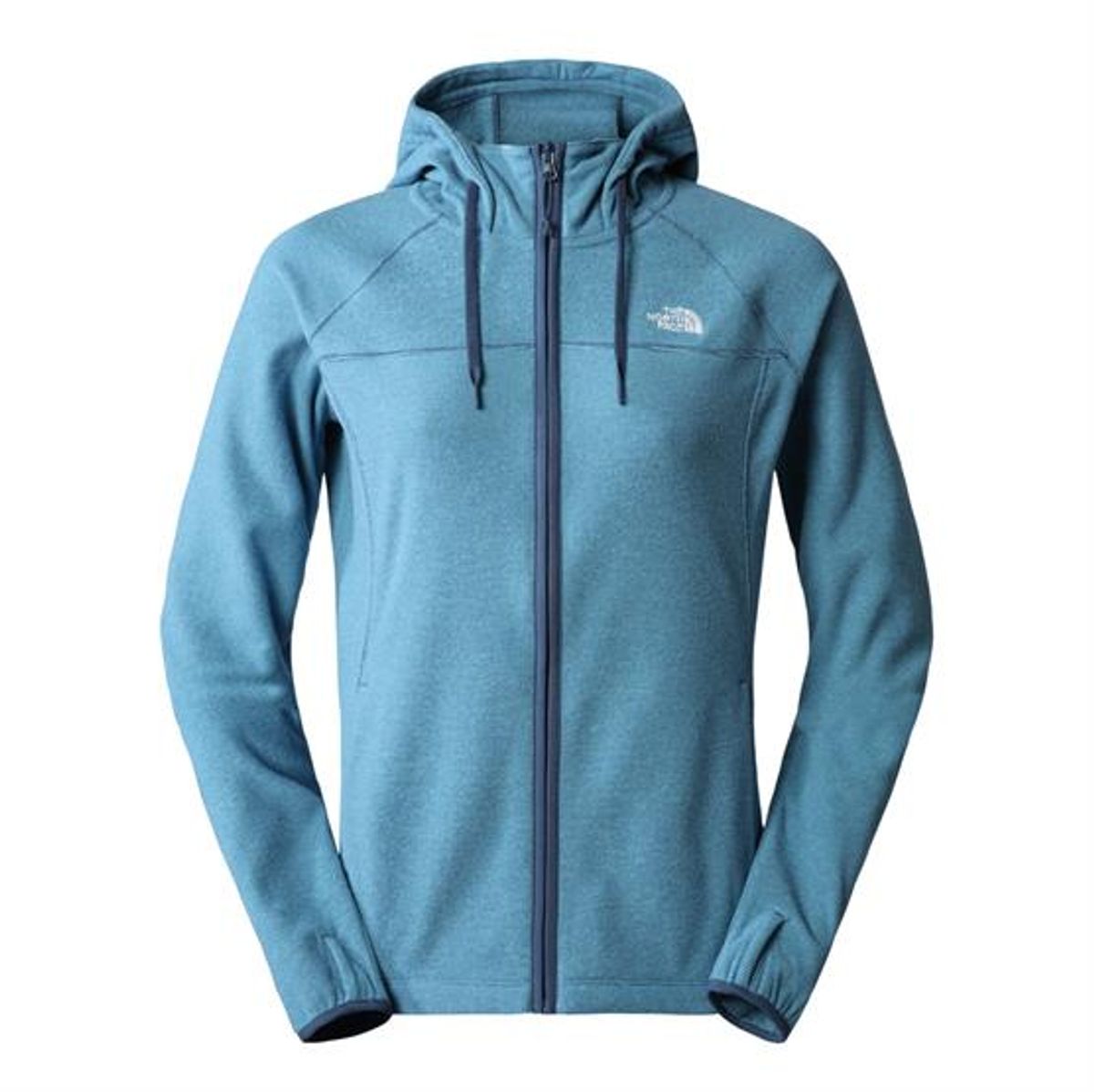 The North Face Womens Homesafe Full Zip Fleece Hoodie, Shady Blue / Sky Blue