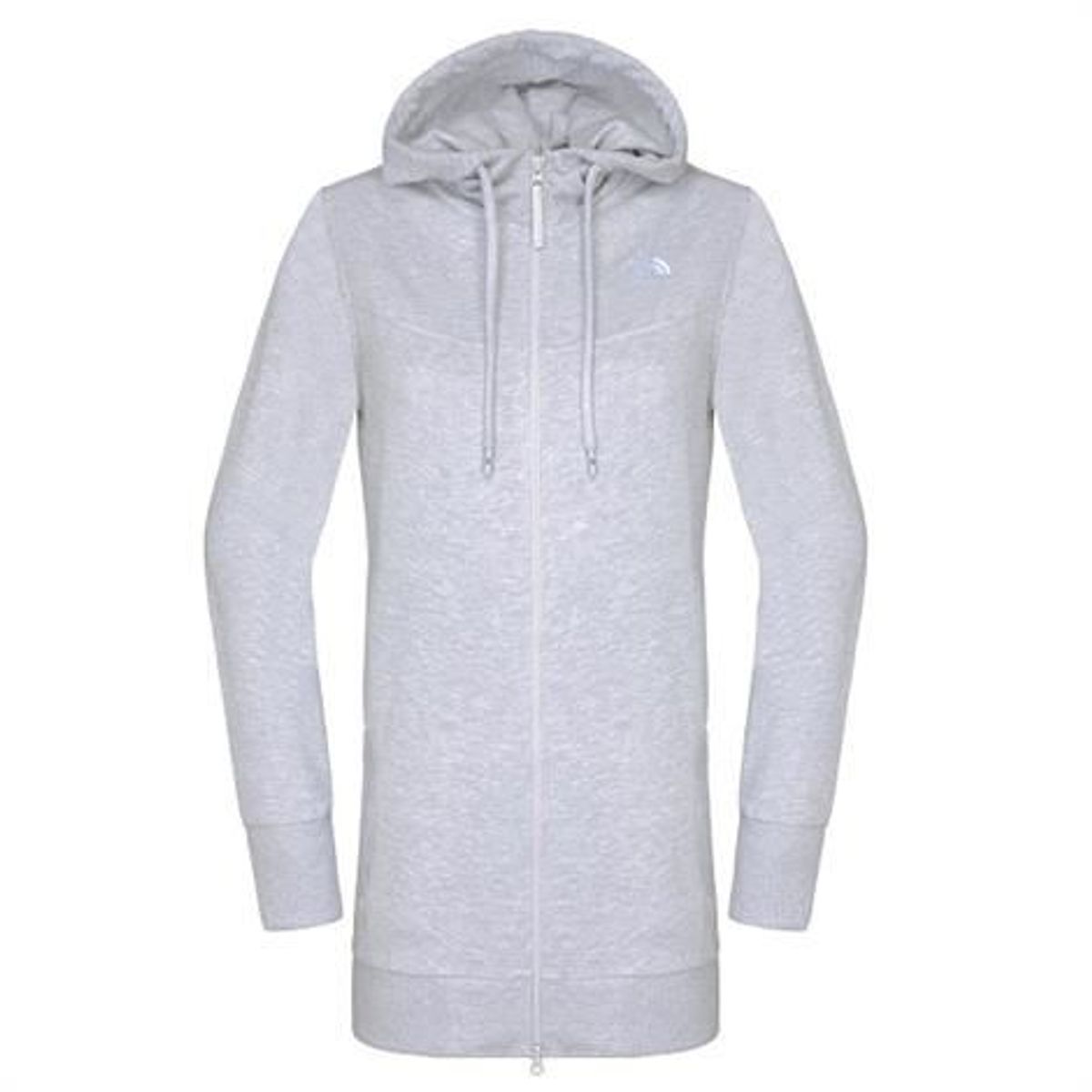 The North Face Womens Parka Full Zip Hoodie, Heather Grey