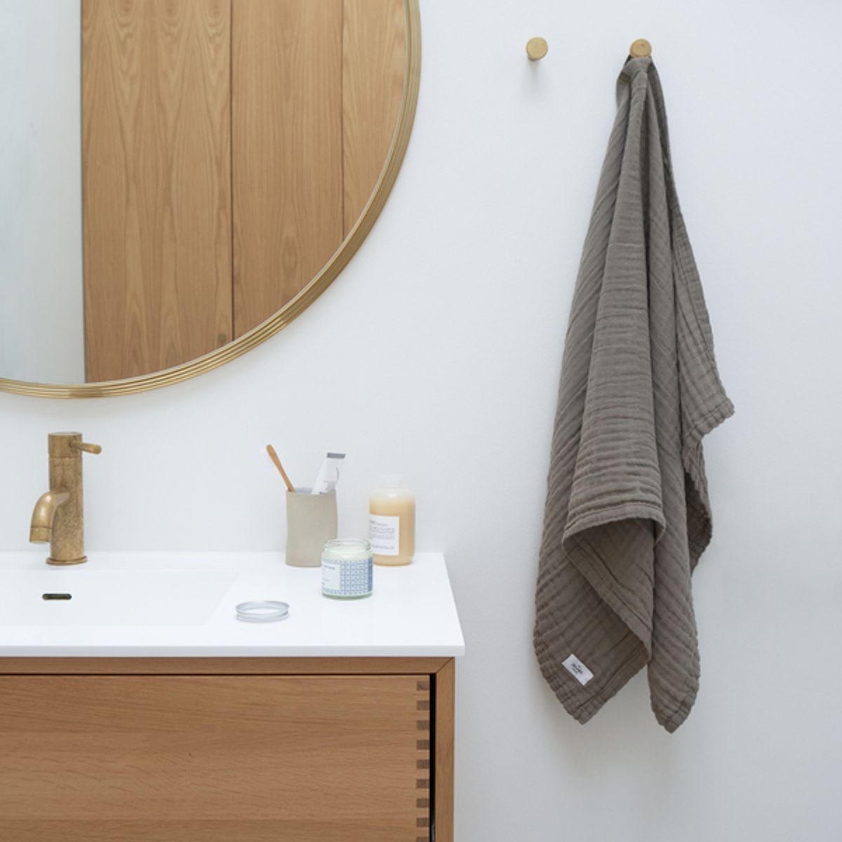 The Organic Company - Fine Hand Towel - Håndklæde Clay