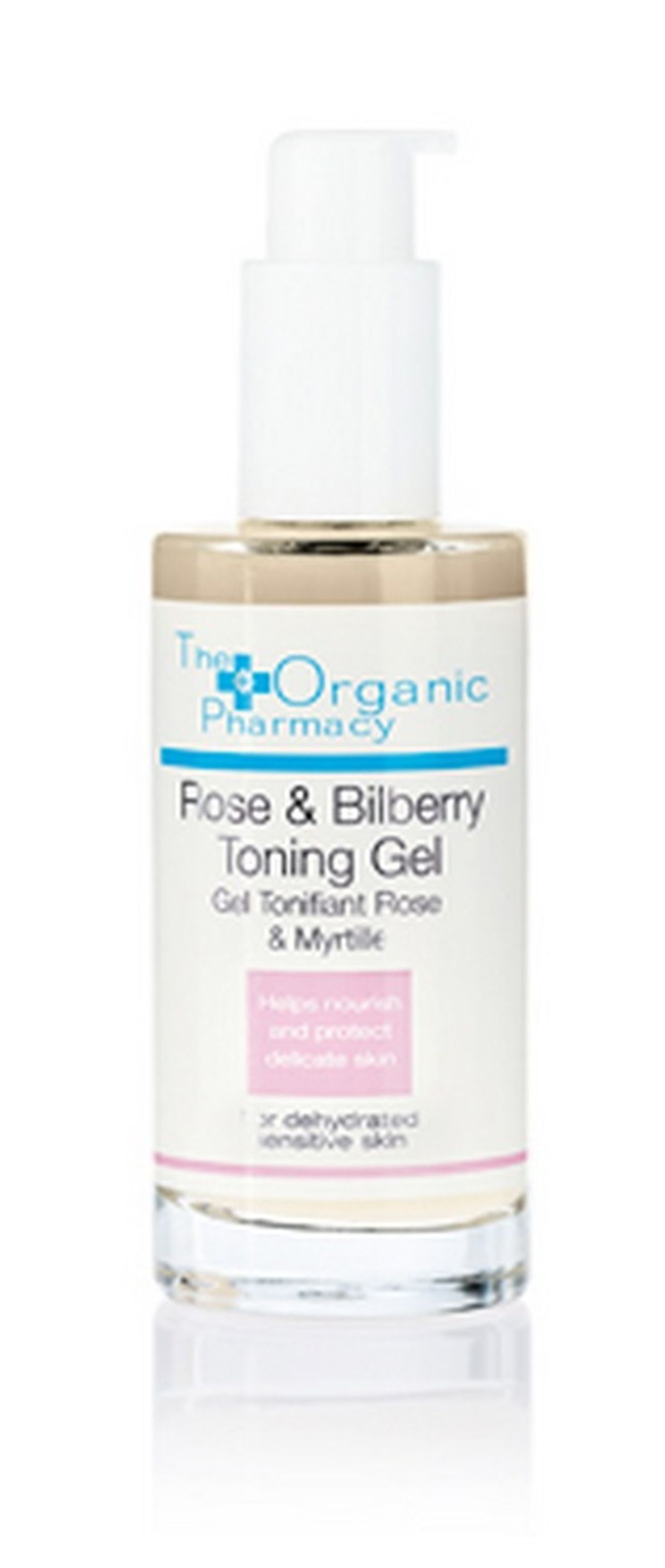 The Organic Pharmacy Rose & Bilberry Toning Gel, 50ml.