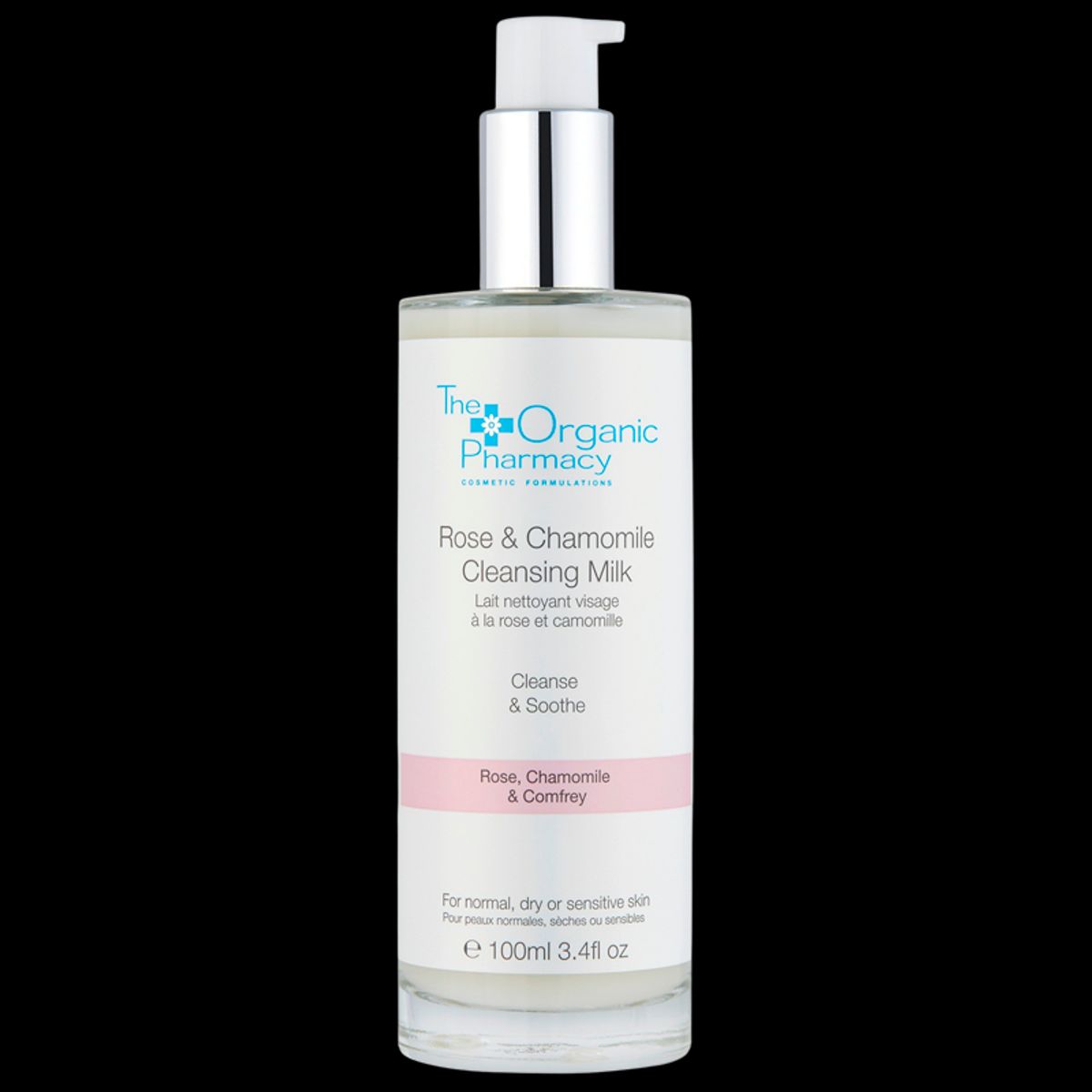 The Organic Pharmacy Rose & Chamomile Cleansing Milk 100 ml.