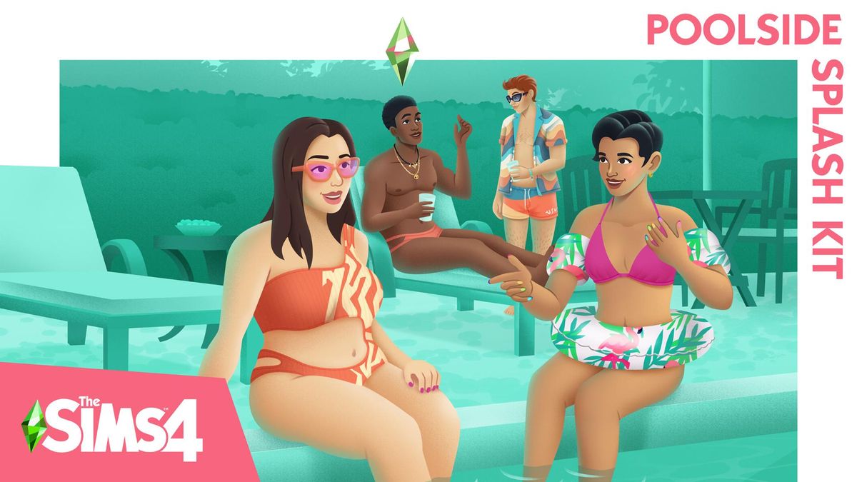 The Sims 4 - Poolside Splash Kit DLC Origin - EZGame.dk