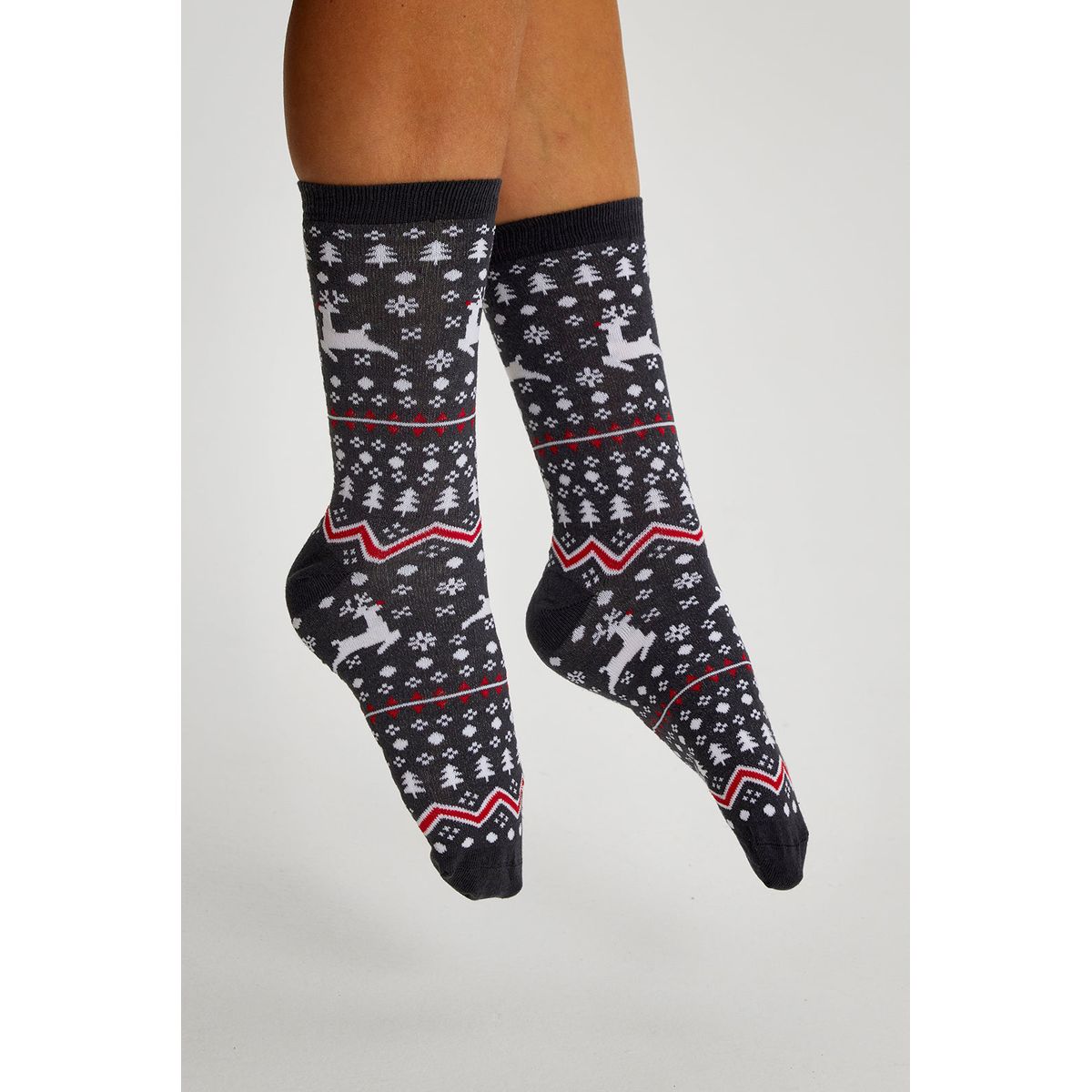 The Stylish Christmas Socks Grey. Julesokker