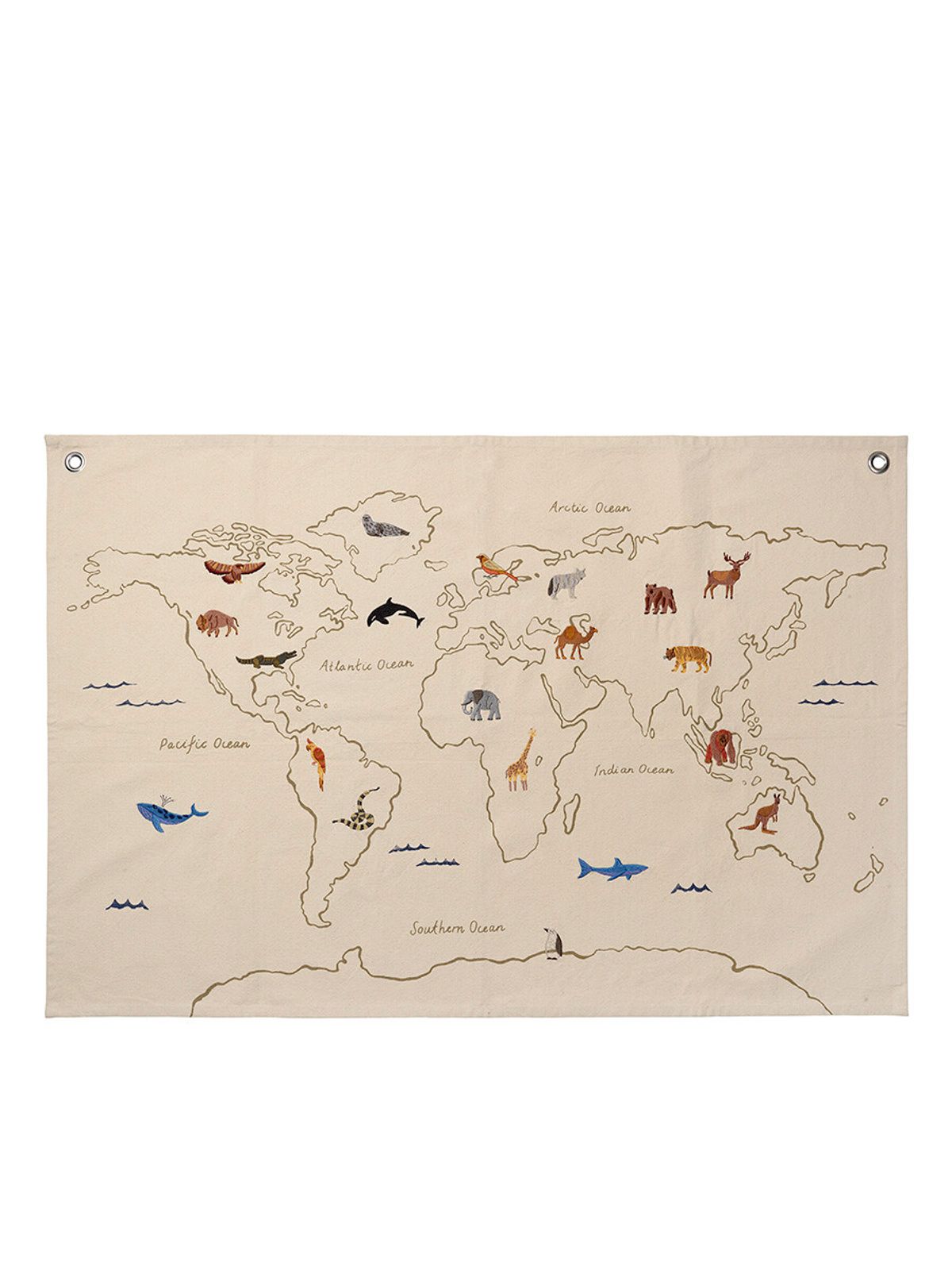 The World Textile Map fra Ferm Living