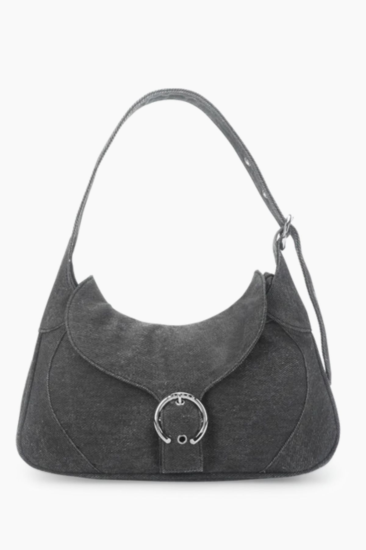 Thea Buckle Shoulder Bag - Pebble Grey - Silfen Studio - Grå One Size