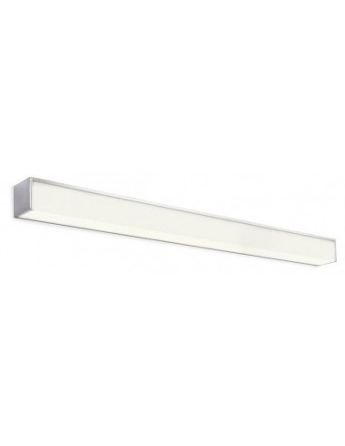 THELA Badeværelseslampe i metal og polycarbonat B90 cm 1 x 17W SMD LED - Krom/Opalhvid