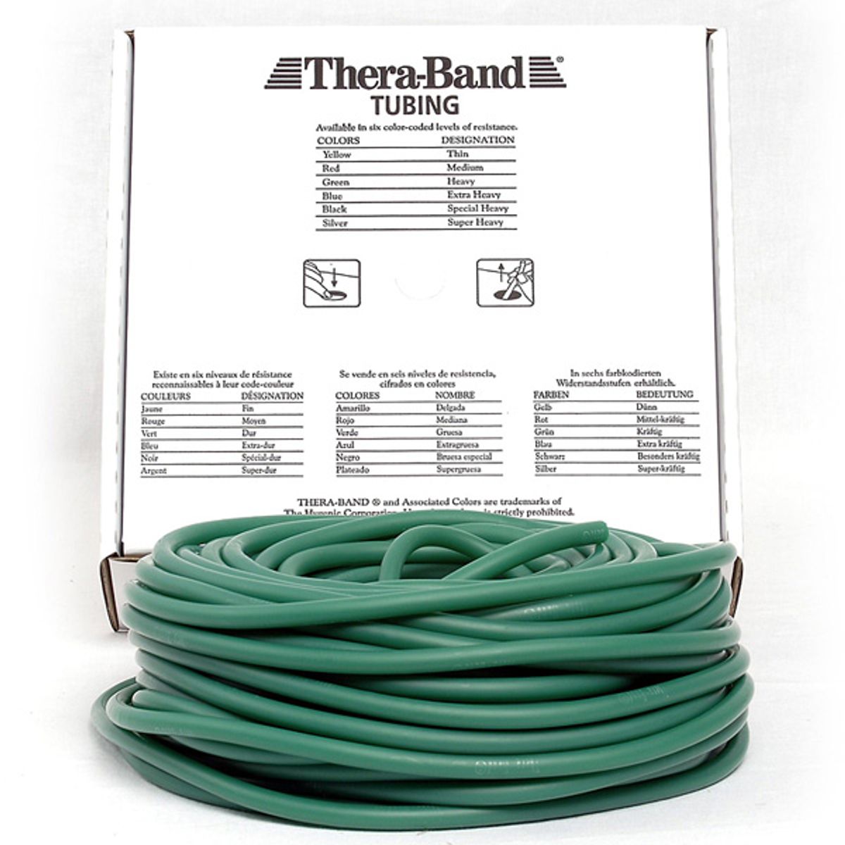 Thera-Band Tubing (Grøn - 30,5 m - Middel)