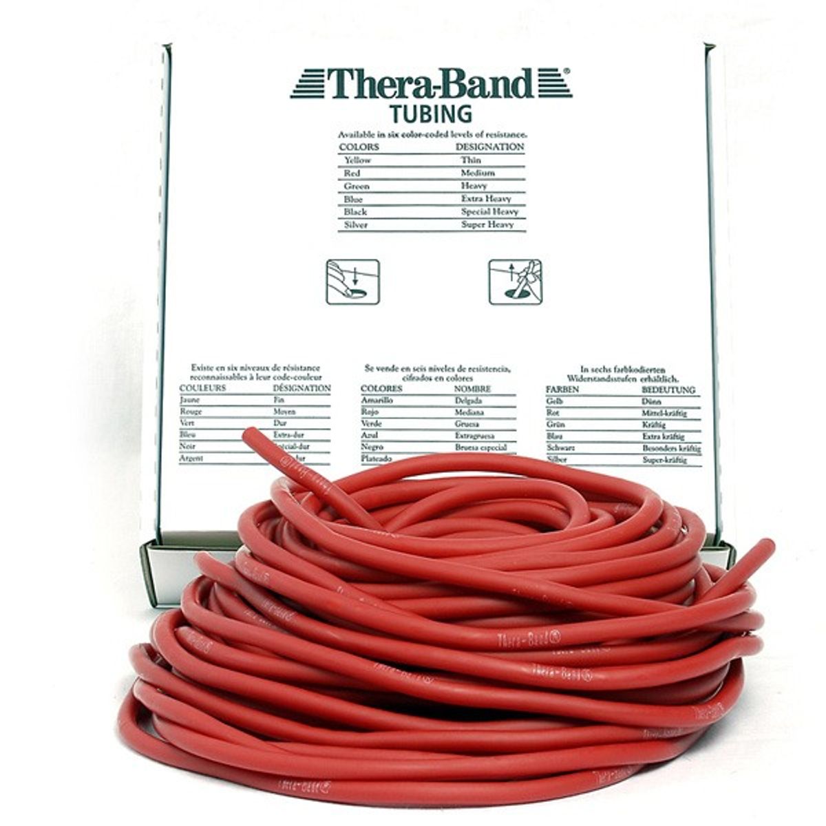 Thera-Band Tubing (Rød - 30,5 m - Let)