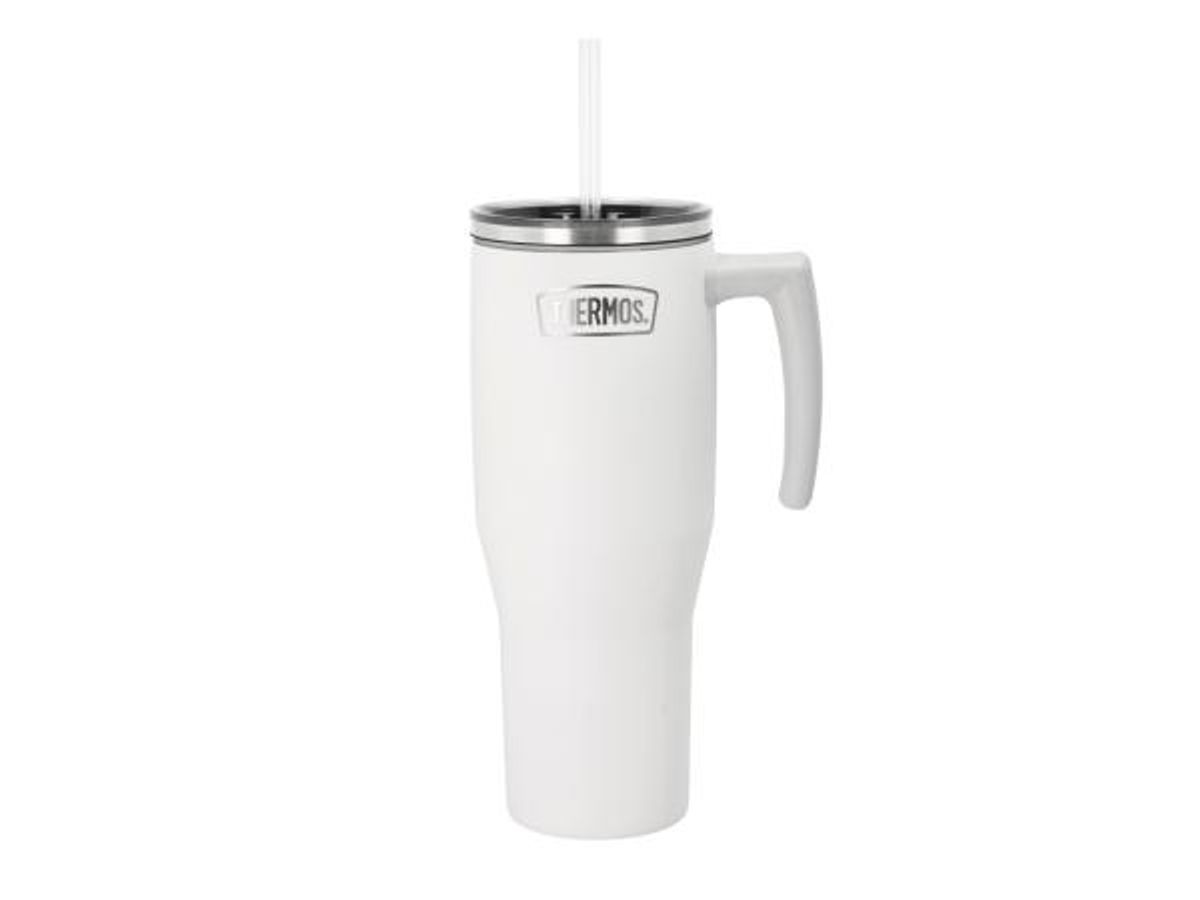 Thermos - Termokrus med hank 1,1 liter Mat hvid