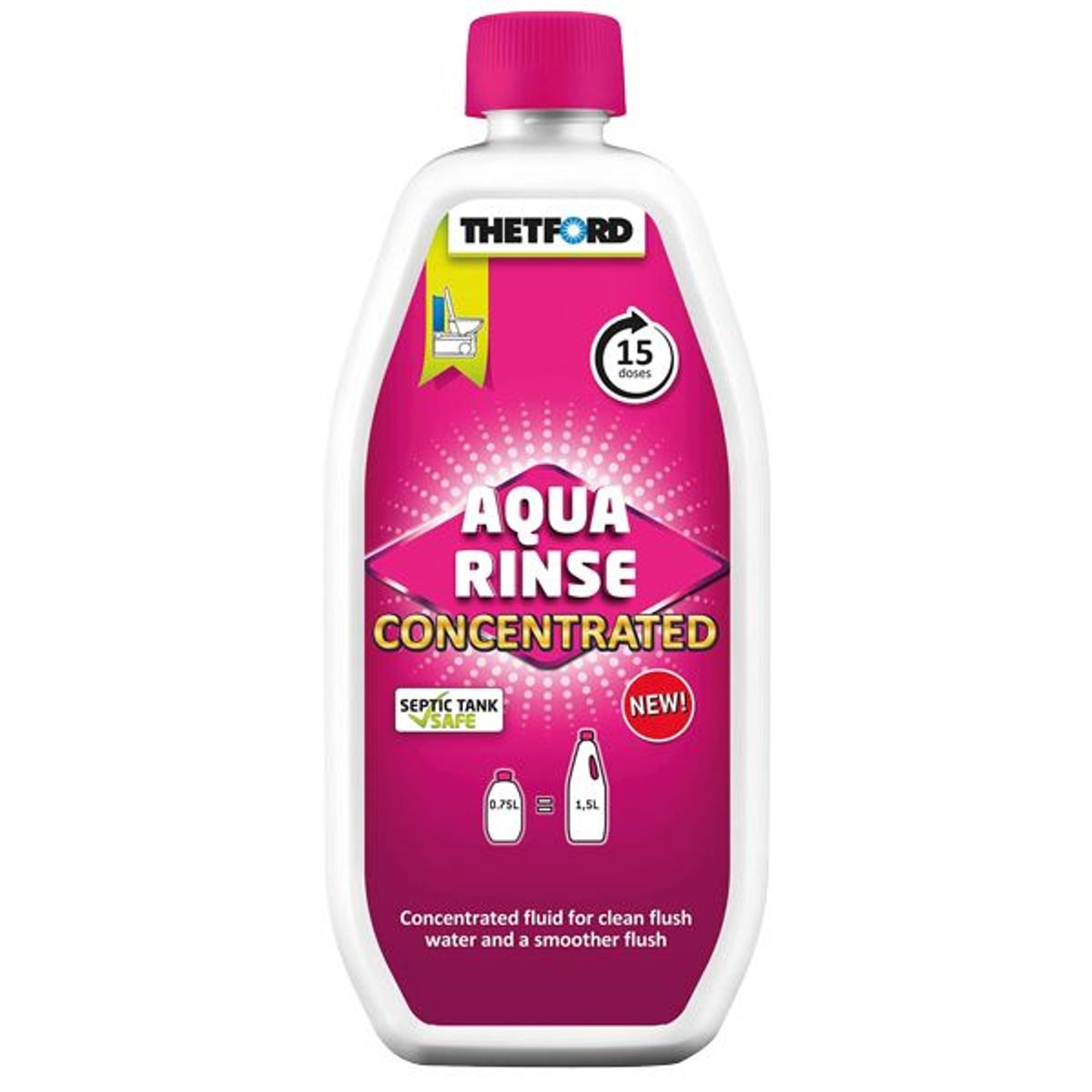 Thetford Toiletvæske Aqua Rinse Red koncentreret 0,75 L DK - 1070602