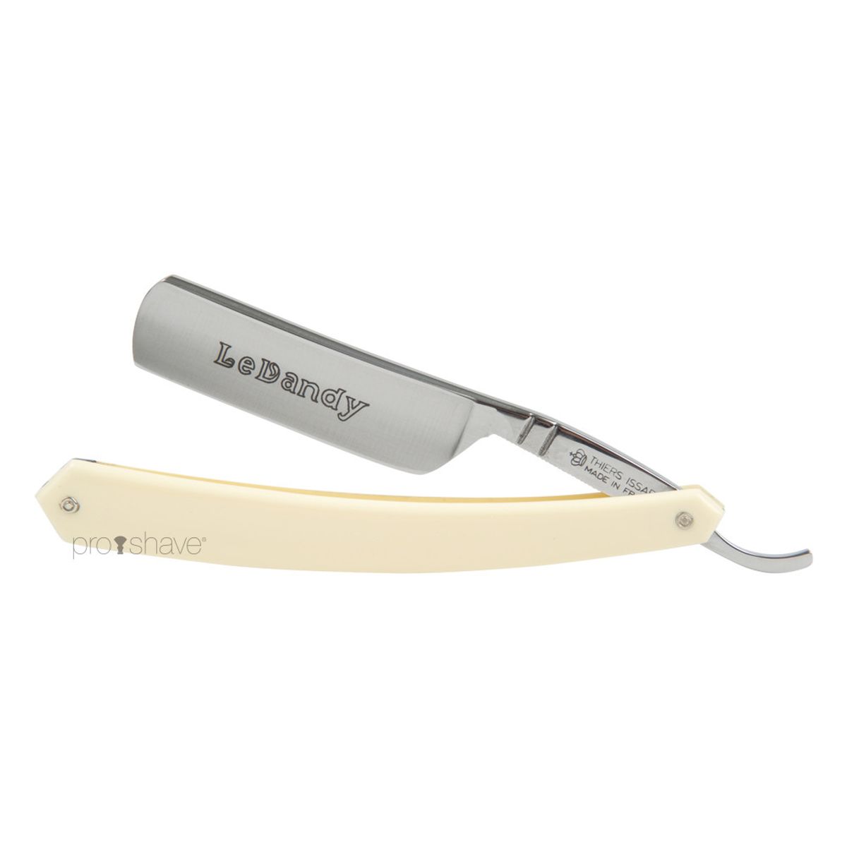 Thiers-Issard Straight Razor, 6/8 Round Nose, Hvid