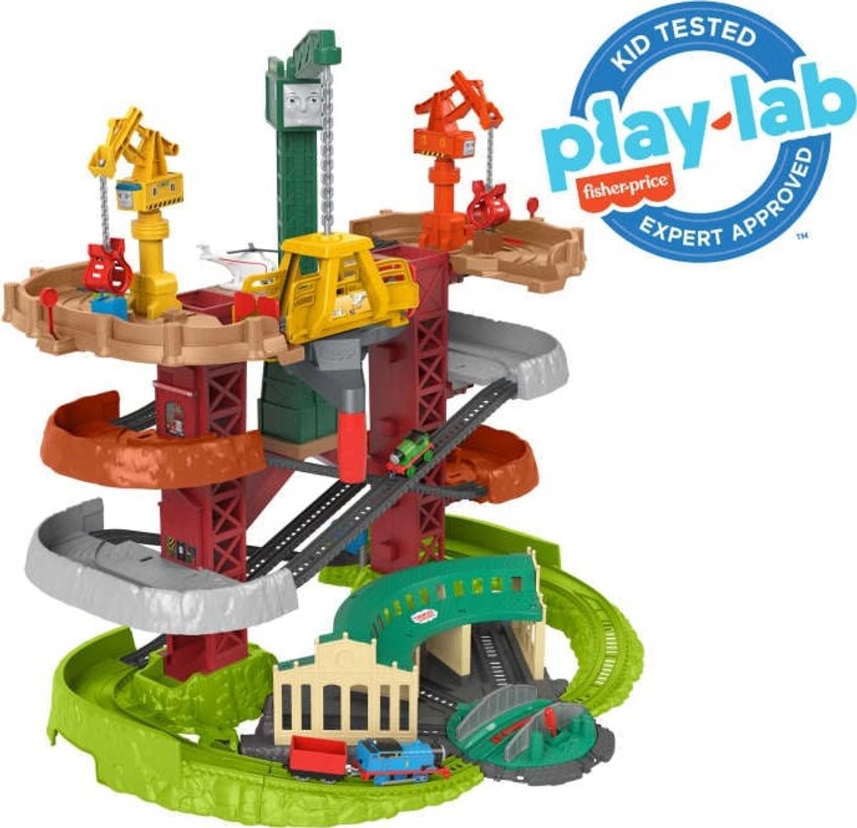 Thomas And Friends - Trains And Cranes Super Tower - Gxh09