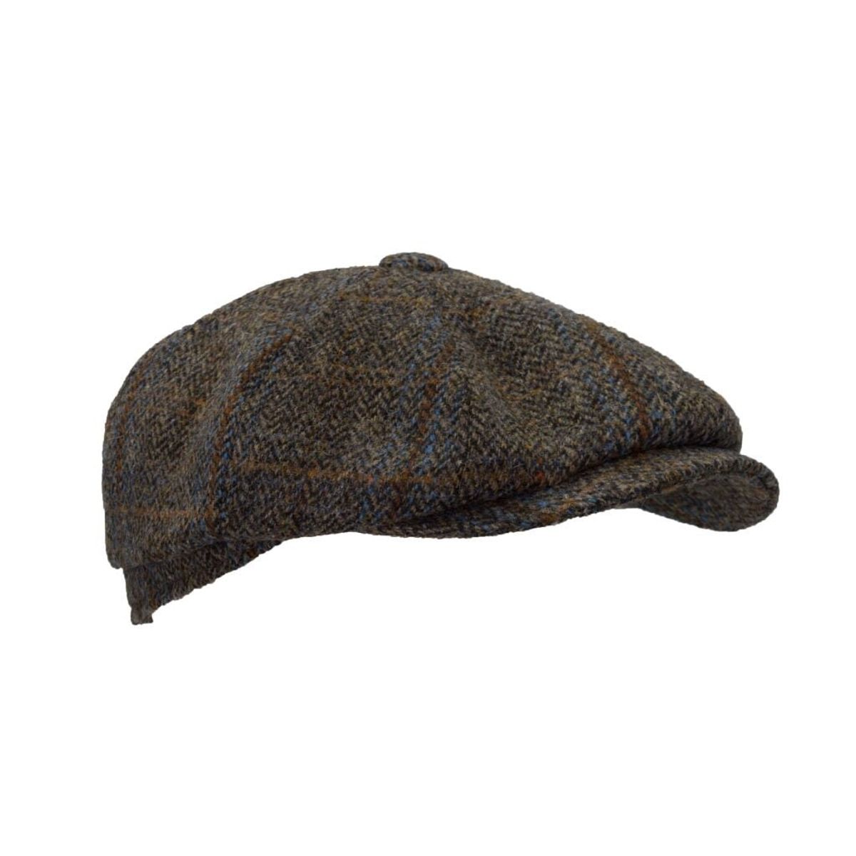 Thomas Harris Tweed Bakerboy hat, Clinton brun - L - 59 cm