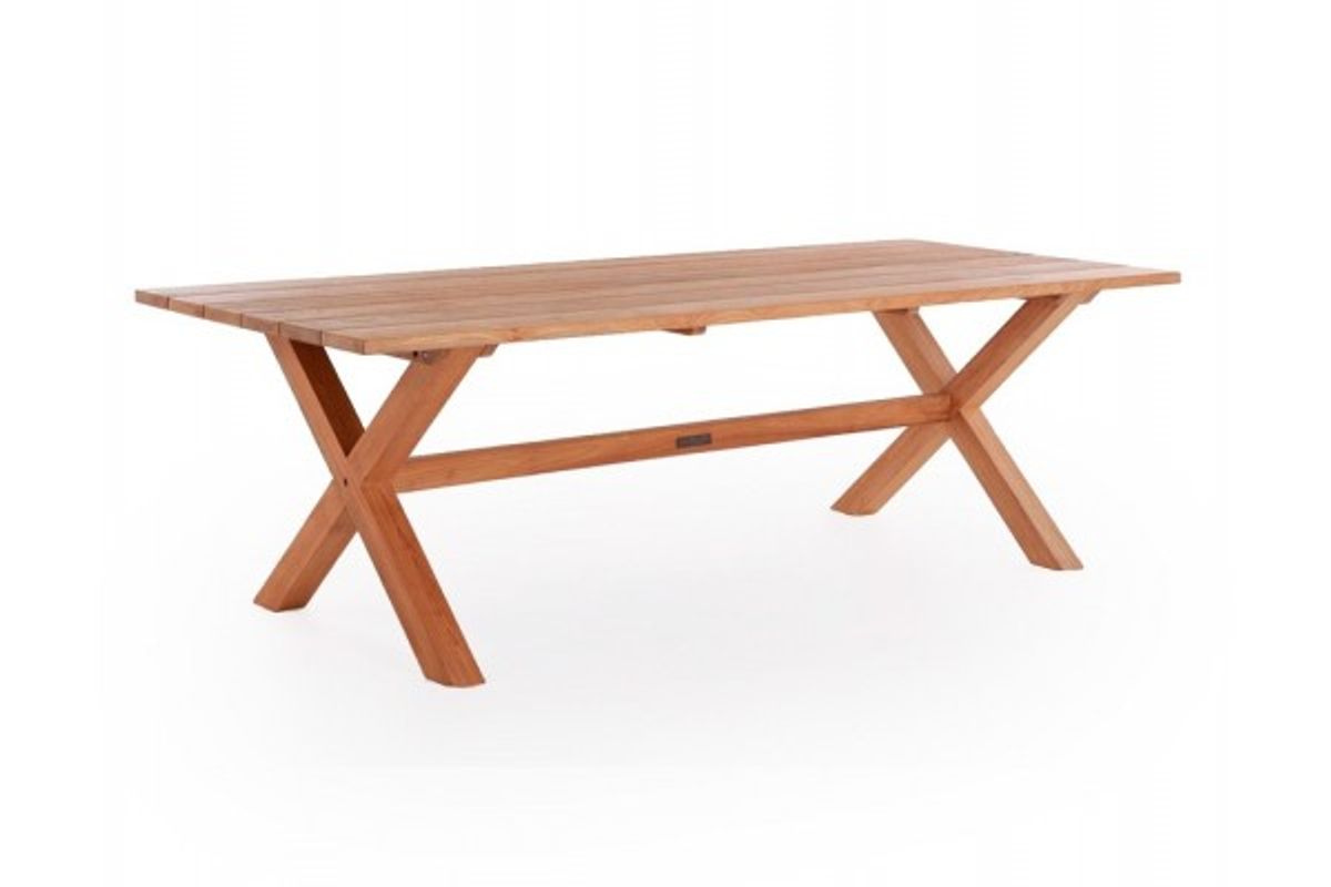 Thor Teak Plankebord m/x-legs - 100x240 cm