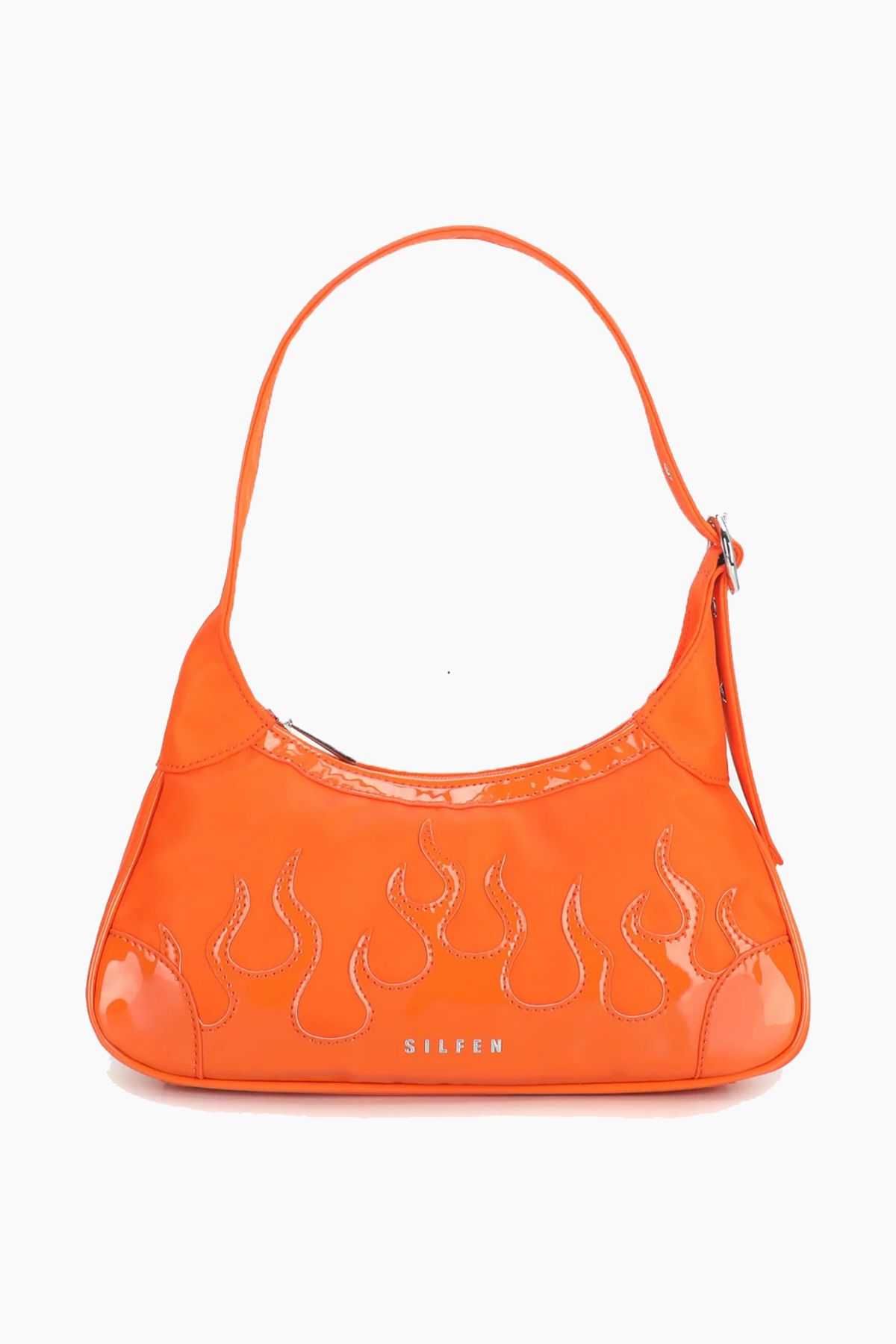 Thora Flame Shoulder Bag - Orange - Silfen Studio - Orange One Size