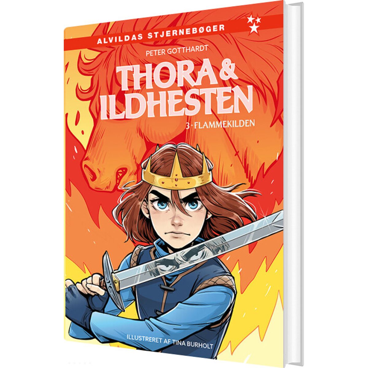 Thora Og Ildhesten 3: Flammekilden - Peter Gotthardt - Bog