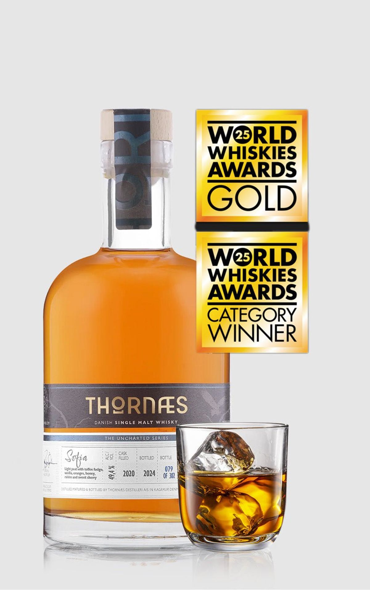 Thornæs Danish Whisky, Single Malt - Sofia - Lightly Peated