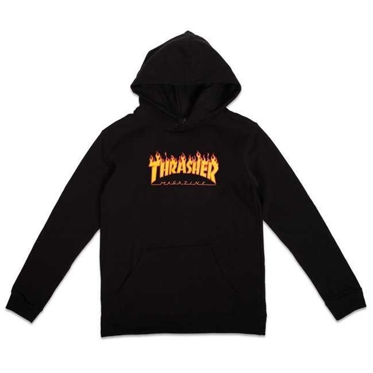 Thrasher Flame Logo Hættetrøje Børn Sort