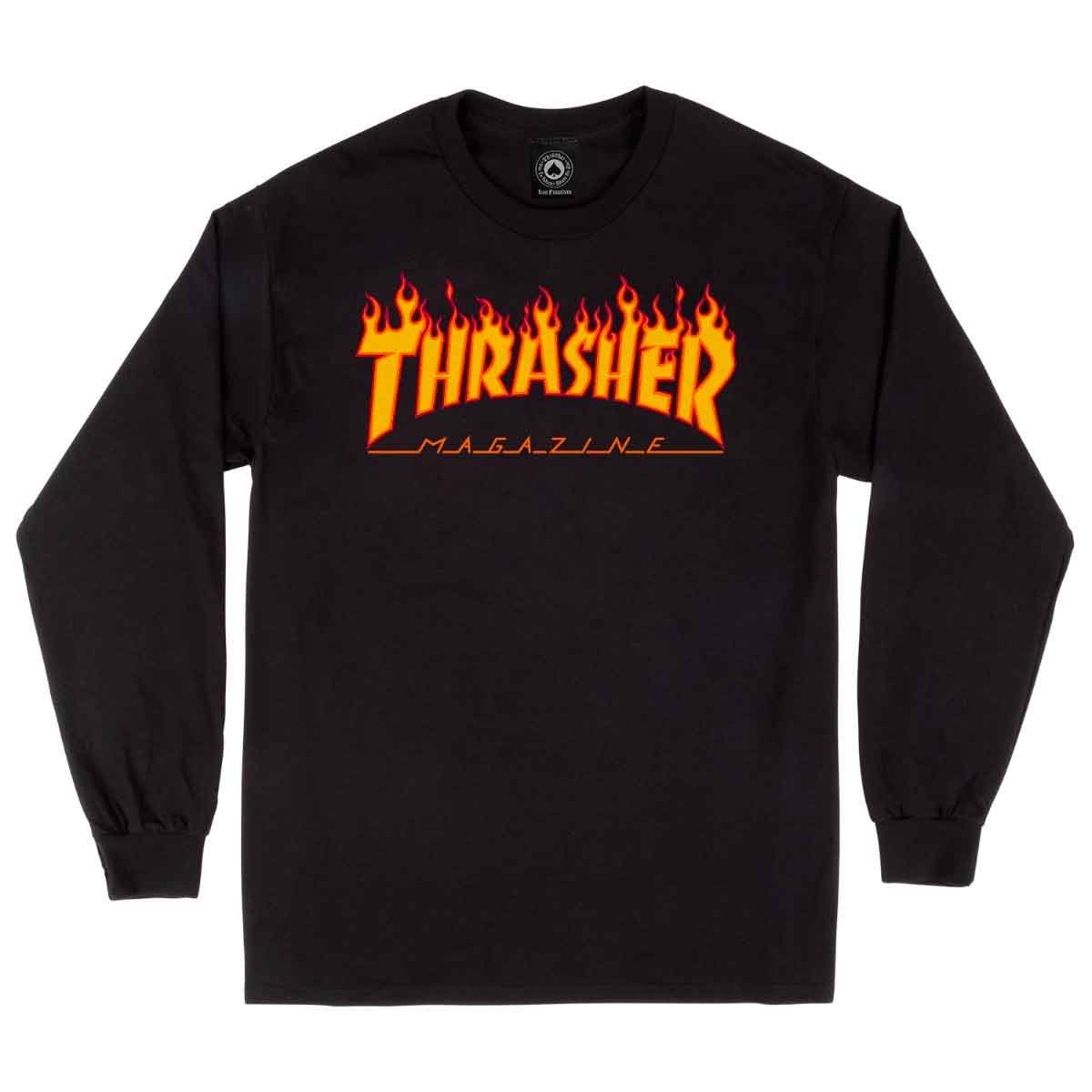 Thrasher Flame Sweatshirt Black