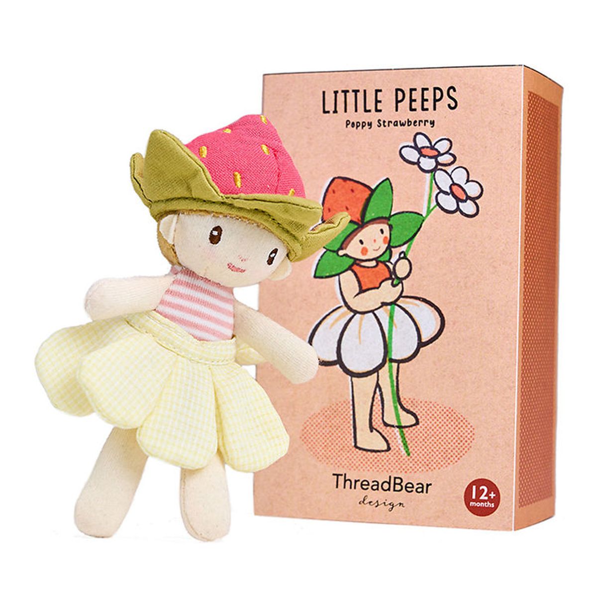 ThreadBear Dukke - Little Peeps - Poppy Strawberry