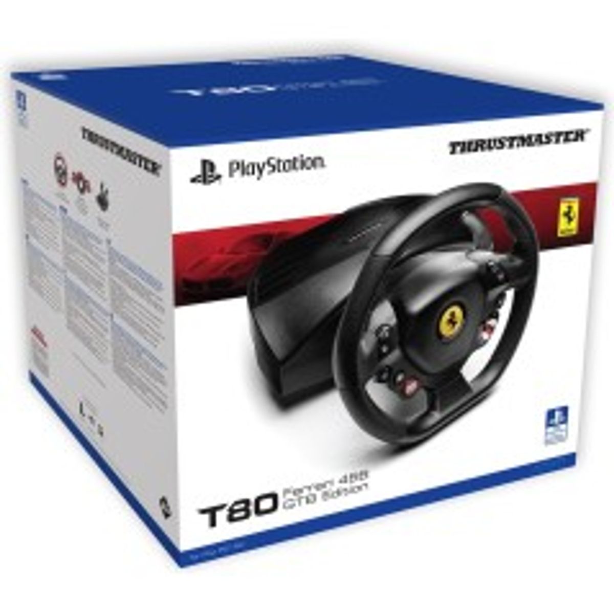 Thrustmaster Ferrari T80 488 GTB Edition Rat og pedalsæt Sony PlayStation 4