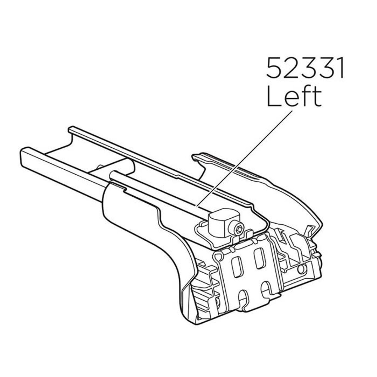 Thule fod venstre WingBar 959 edge