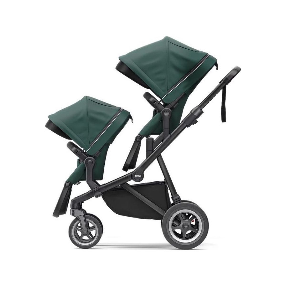 Thule Sleek Stroller+Carry Cot, Mallard Green/Black, 11000028