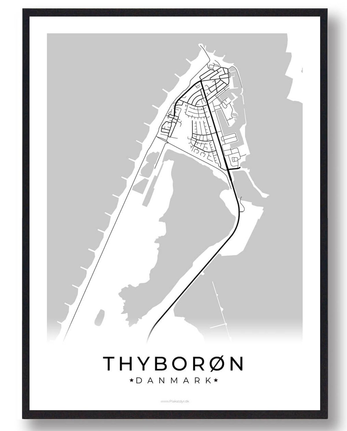 Thyborøn plakat (Størrelse: S - 21x29,7cm (A4))