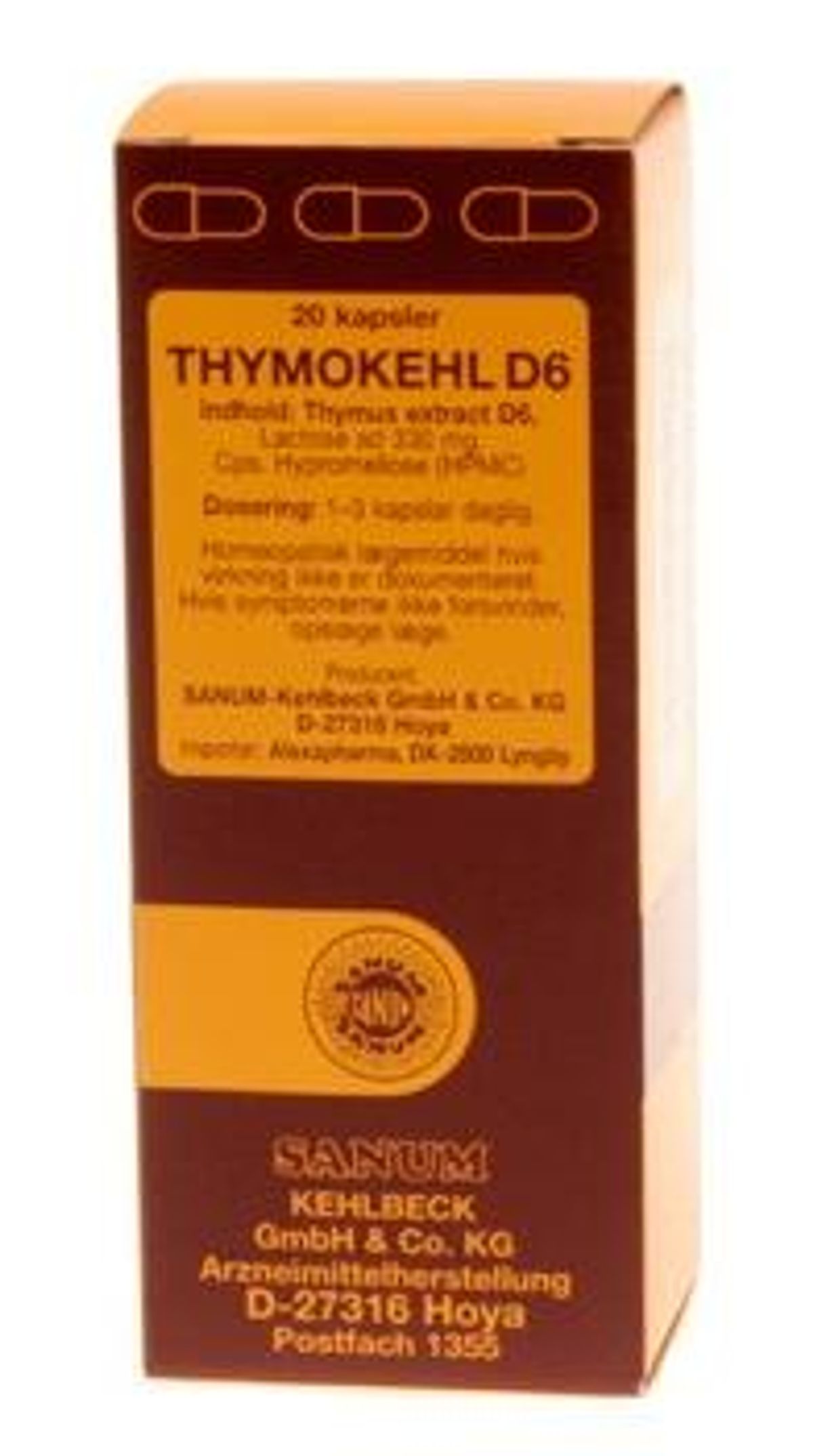 Thymokehl D6 kapsler, 20stk.