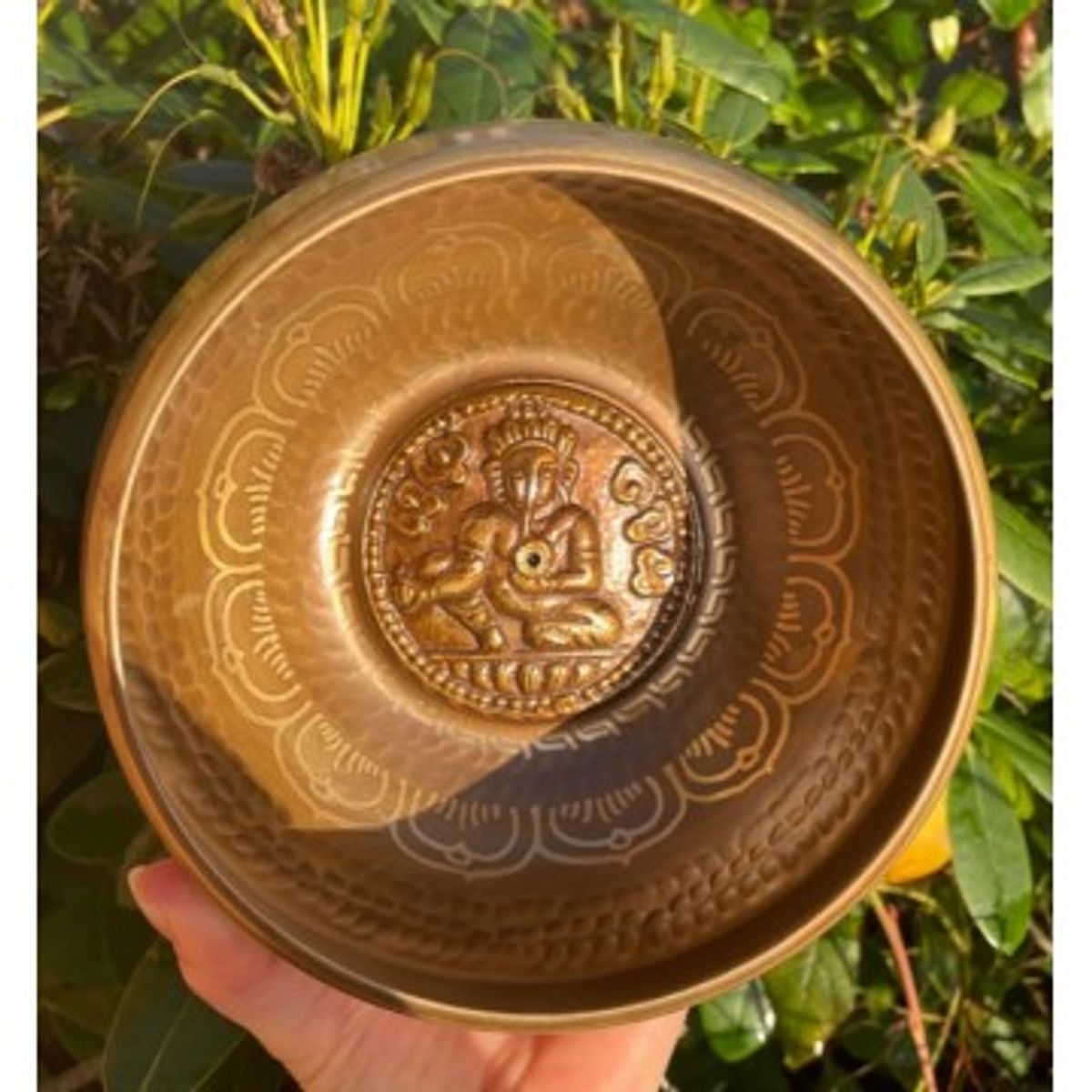 Tibetansk Syngeskål med Ganesha - Meditation klokker - GodKarmaShop