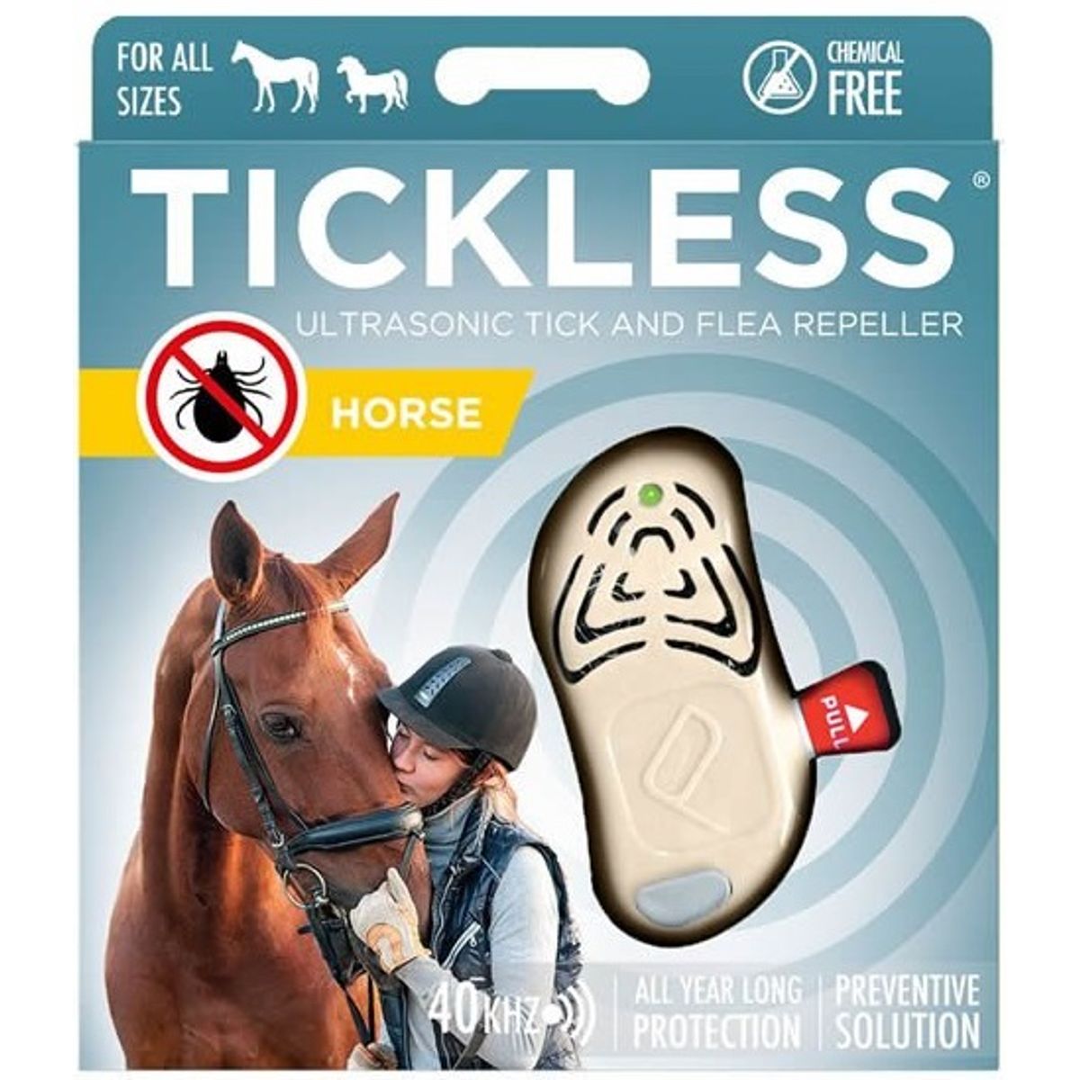 Tickless Human. Hunter eller Horse. Mod flåter.