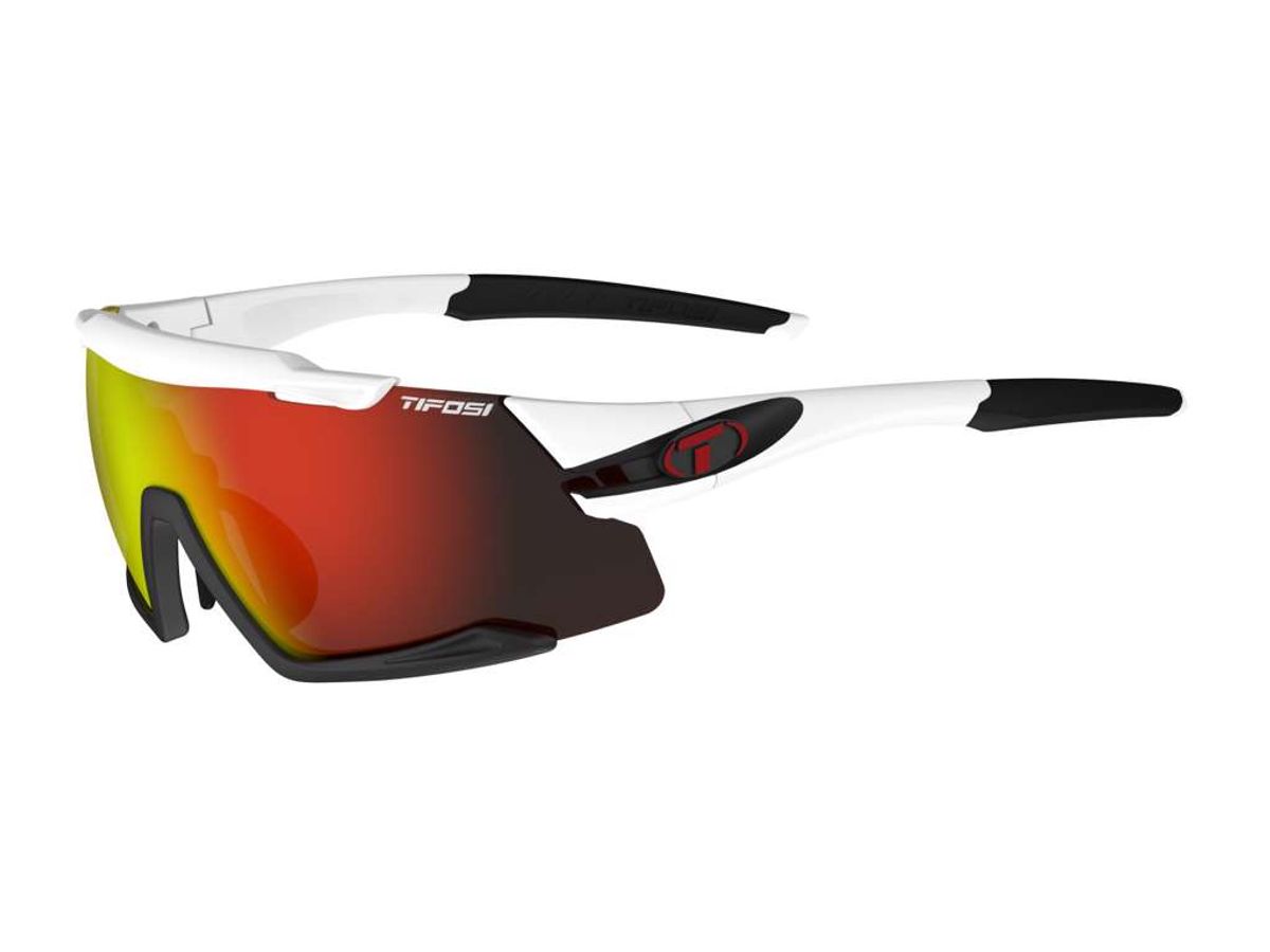 Tifosi Aethon - Cykelbrille - Hvid/Sort - 3 Linser - M-XL