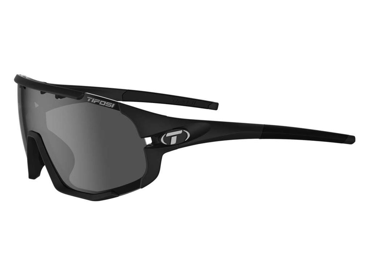 Tifosi Sledge - Cykelbrille - Mat Sort - 3 Linser - M-XL