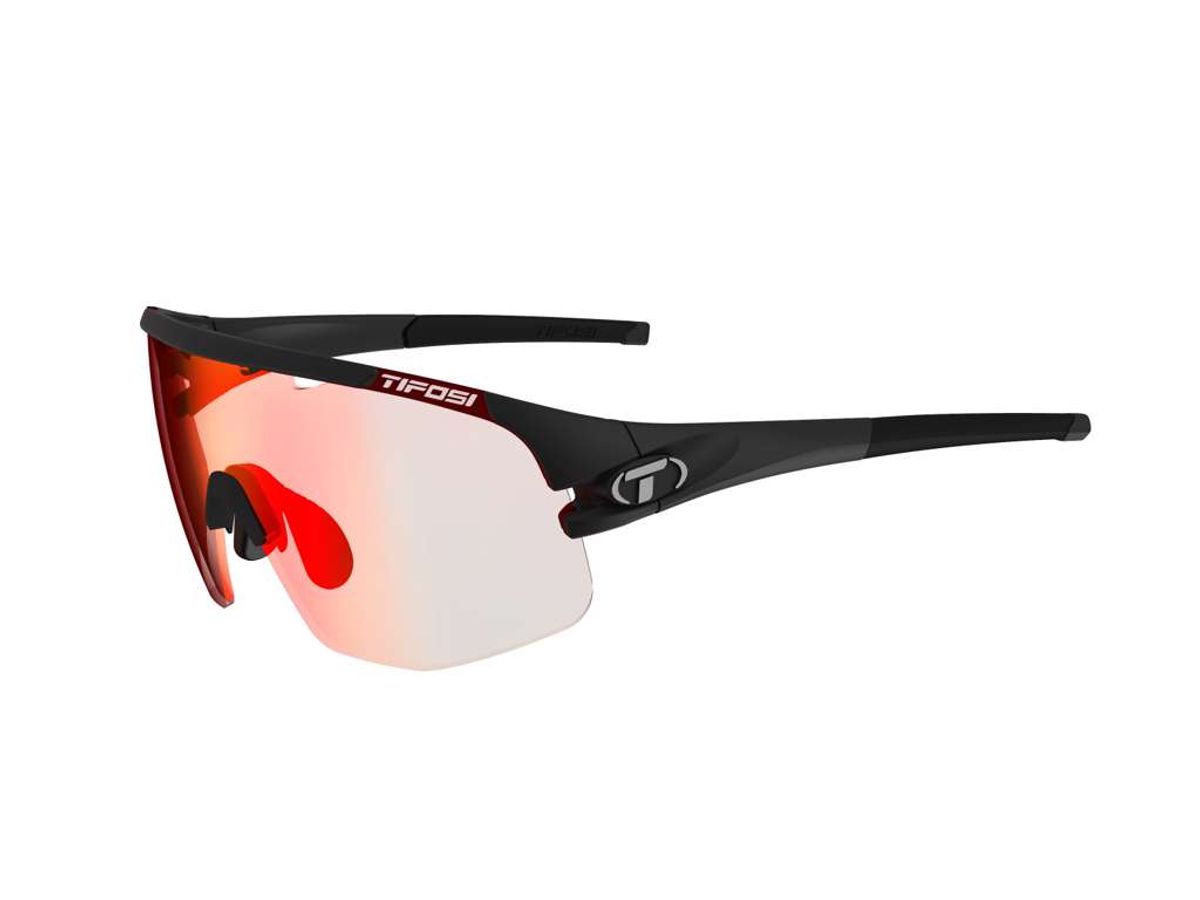 Tifosi Sledge Lite - Cykelbrille - Fotokromisk - Mat Sort - M-XL