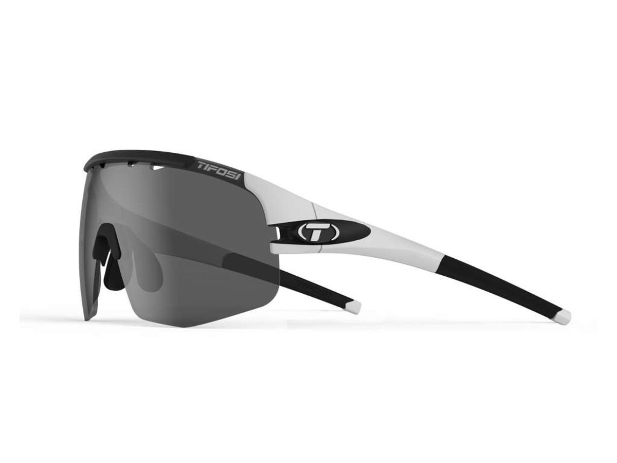 Tifosi Sledge Lite - Cykelbrille - Mat Hvid/Sort - 3 Linser - M-XL