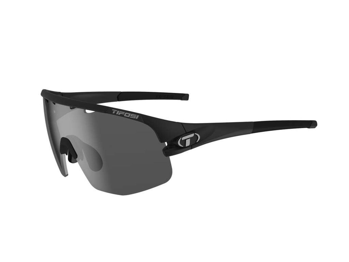 Tifosi Sledge Lite - Cykelbrille - Mat Sort - 3 Linser - M-XL