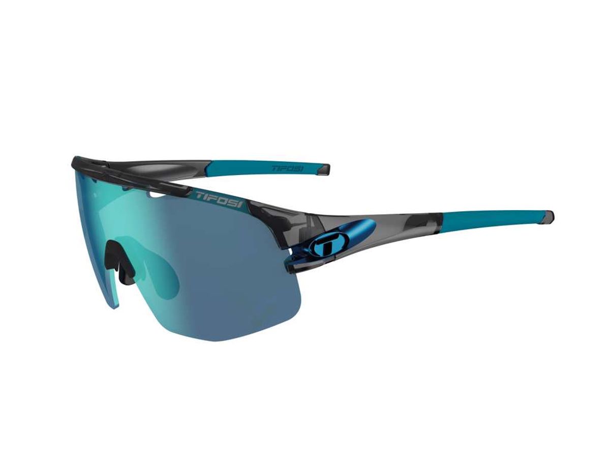 Tifosi Sledge Lite - Cykelbrille - Sort/Blå - 3 Linser - M-XL