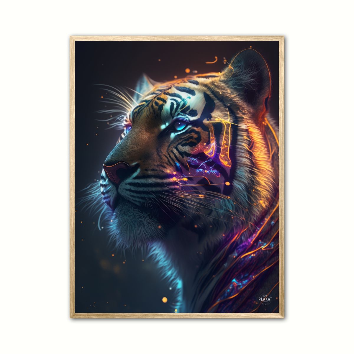 Tiger plakat 2 - Dyr 50 x 70 cm (B2)