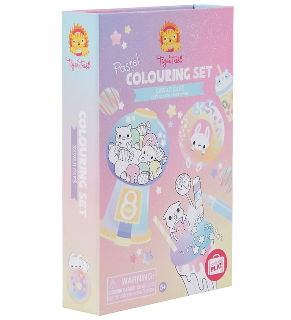 Tiger Tribe Farvesæt - Pastel Colouring Set - Kawaii Café