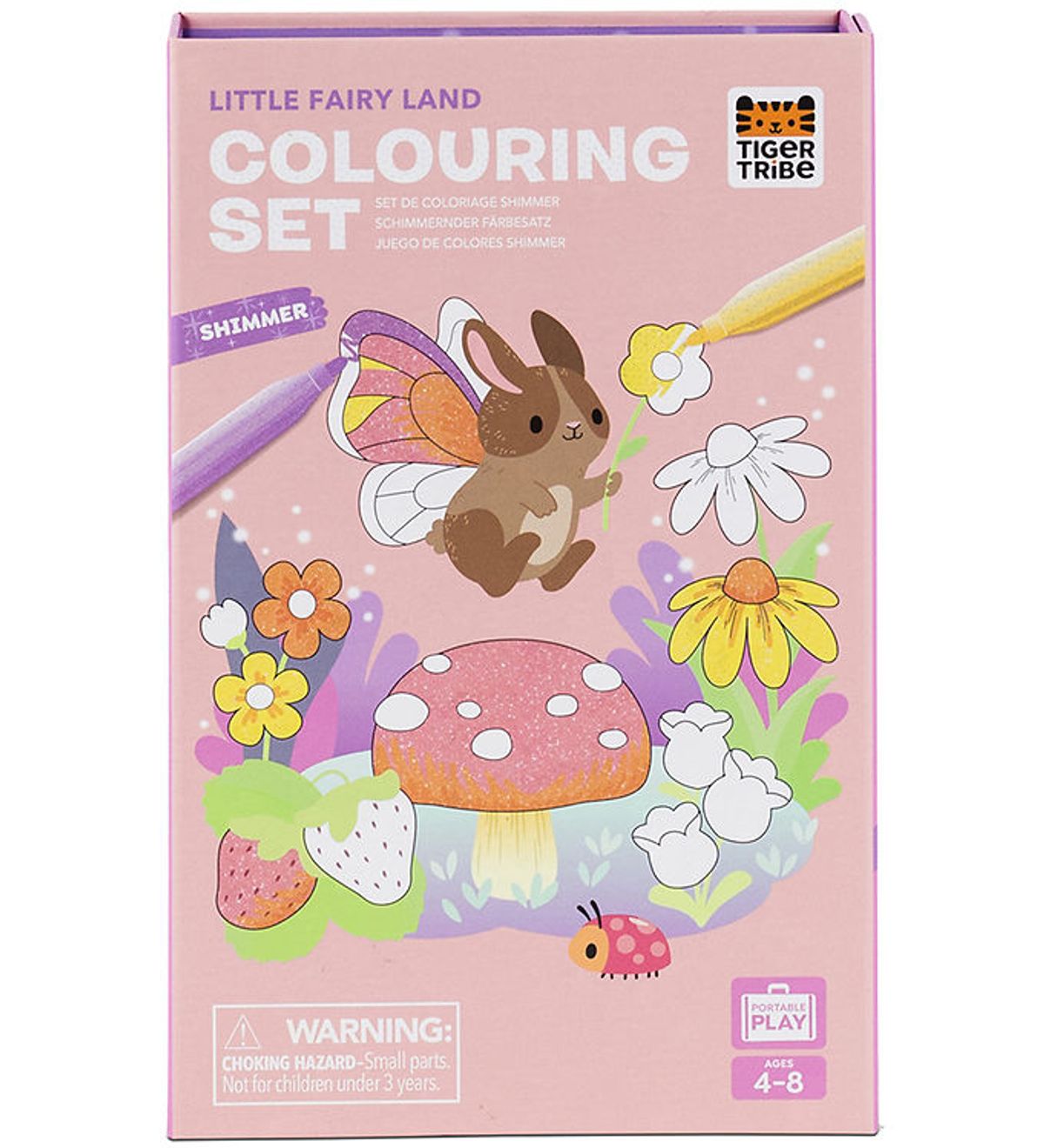 Tiger Tribe Farvesæt - Shimmer Colouring Set - Little Fairy Land