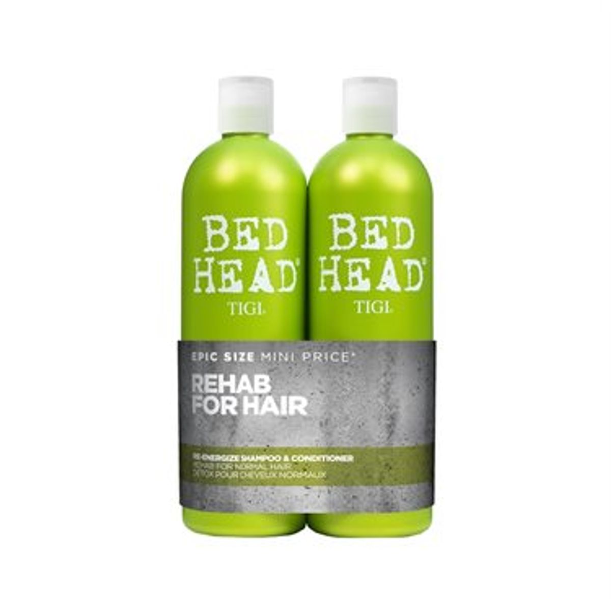 Tigi Bed Head Rehab For Hair Re-Energize Shampoo & Conditioner 2 x 750 ml.