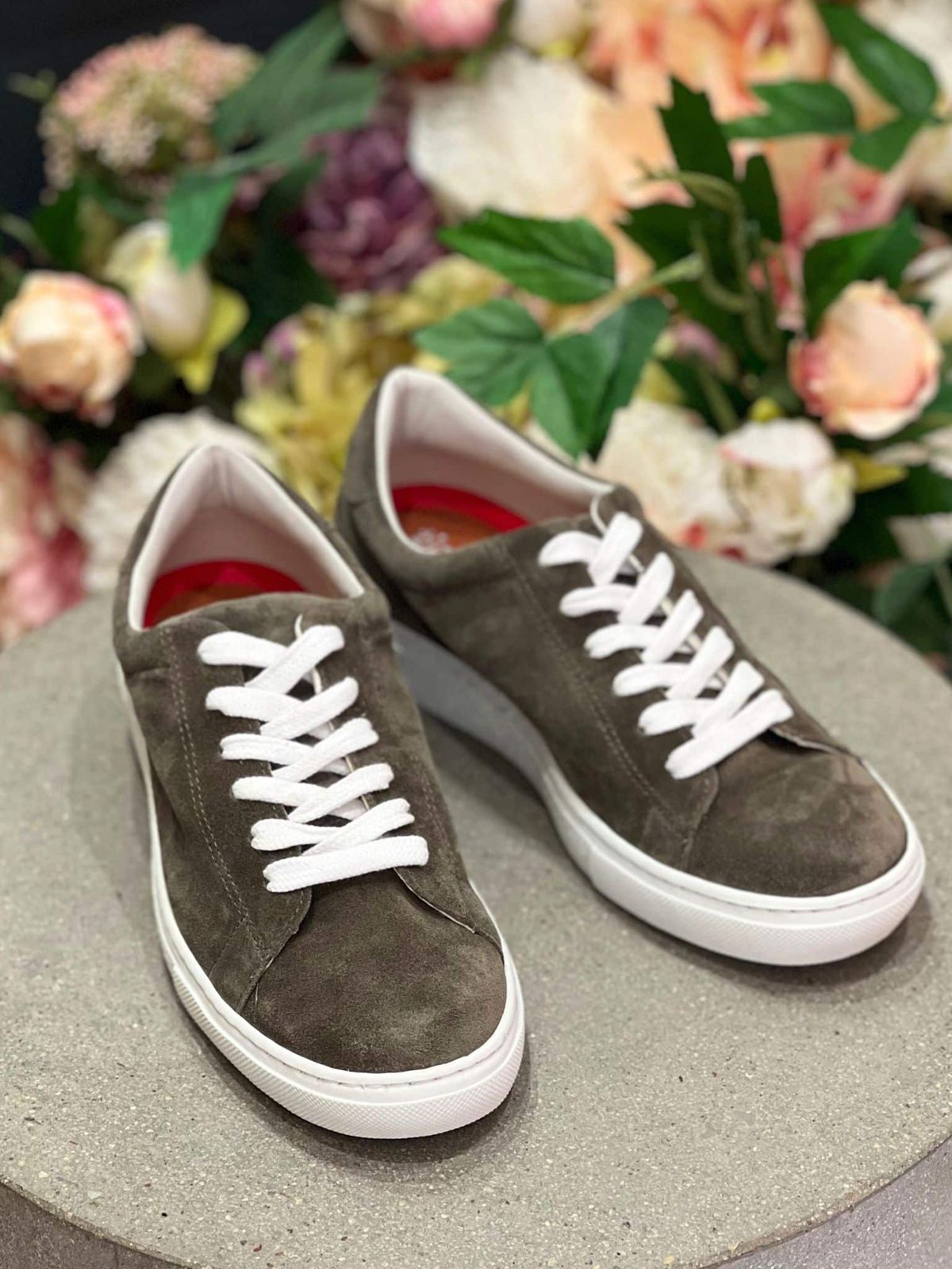 Tim & Simonsen, Ana Suede Sneakers, Ruskind - Kaki 36