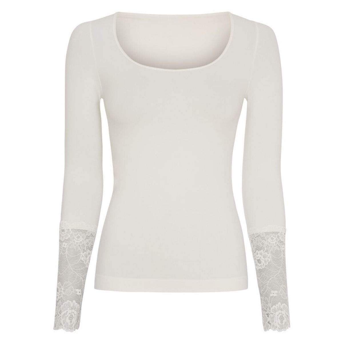 Tim & Simonsen Mary Bluse m/ blonde ærme - Ivory