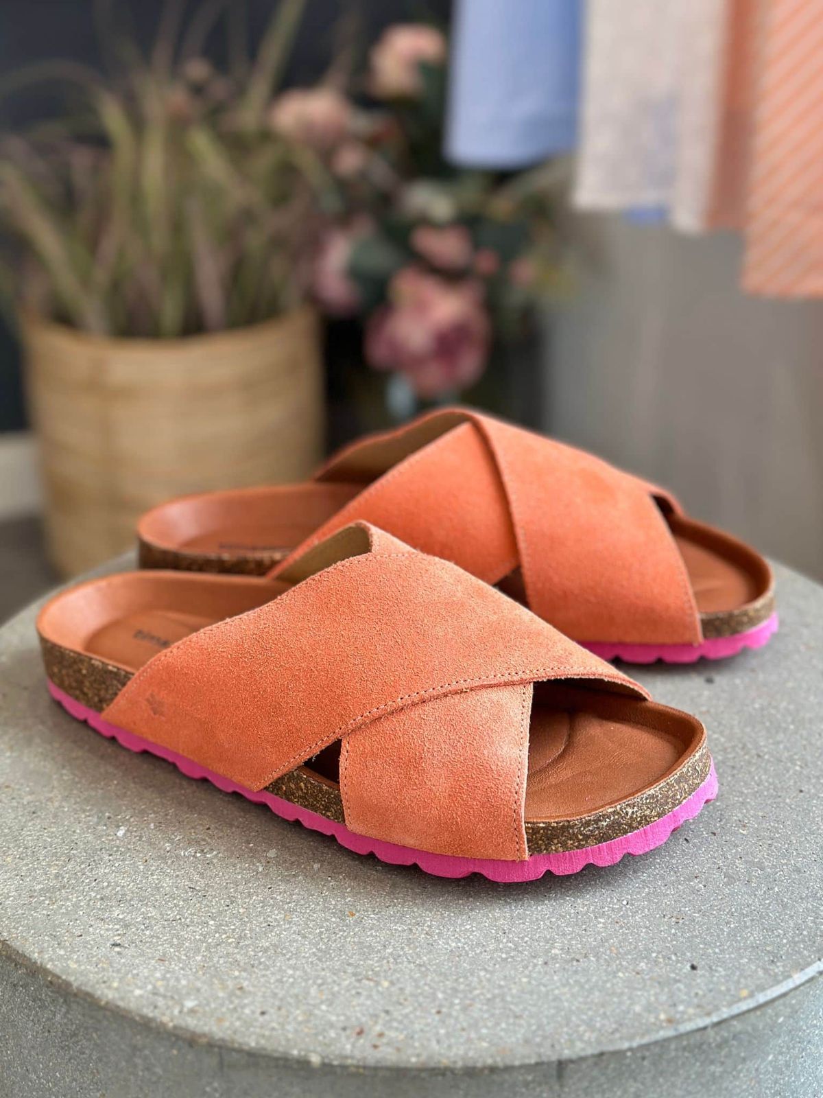 Tim & Simonsen Sandal Suede, Annet IRIS- Coral - Fuxia 36