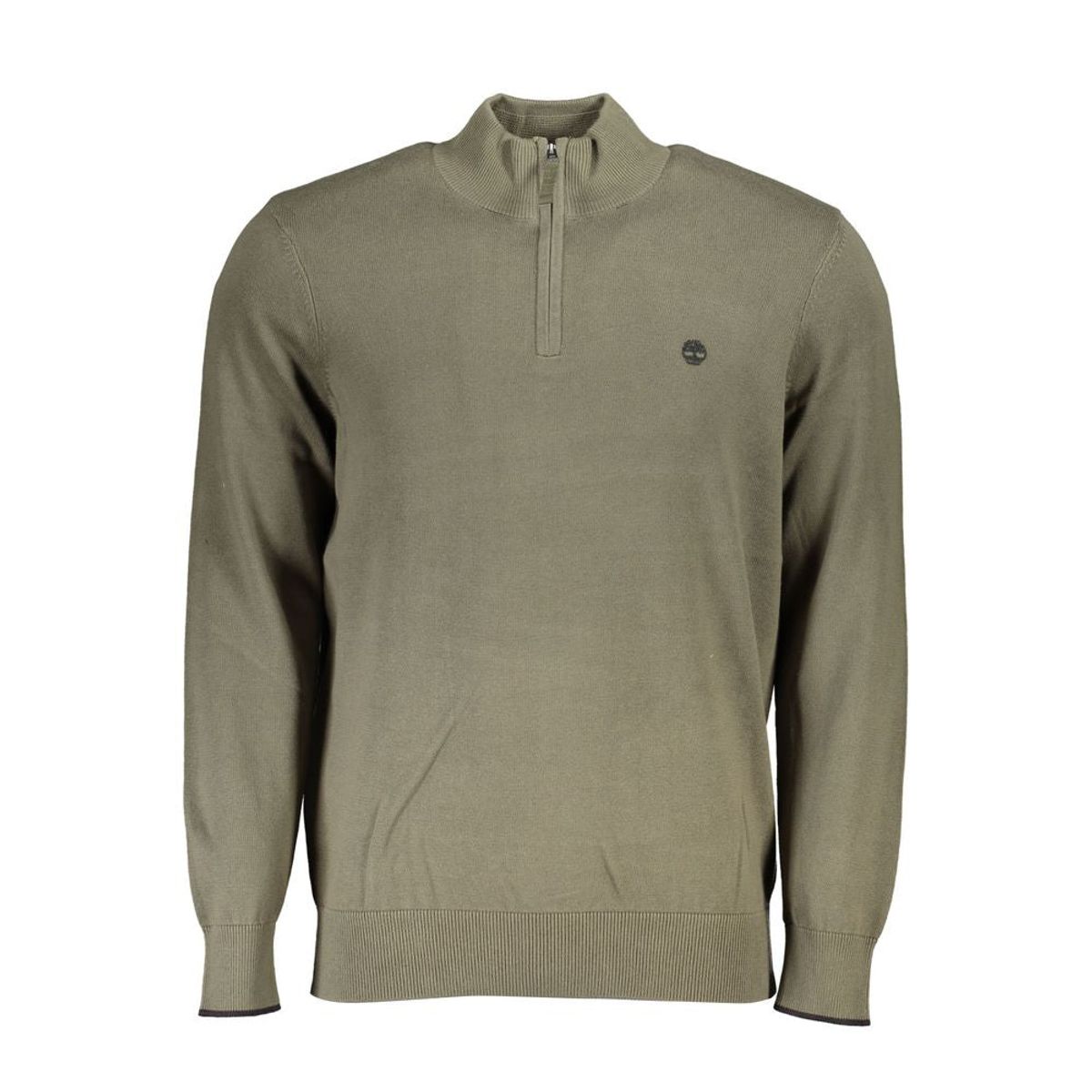 Timberland Organic Cotton Half Zip Sweater - Lush Green