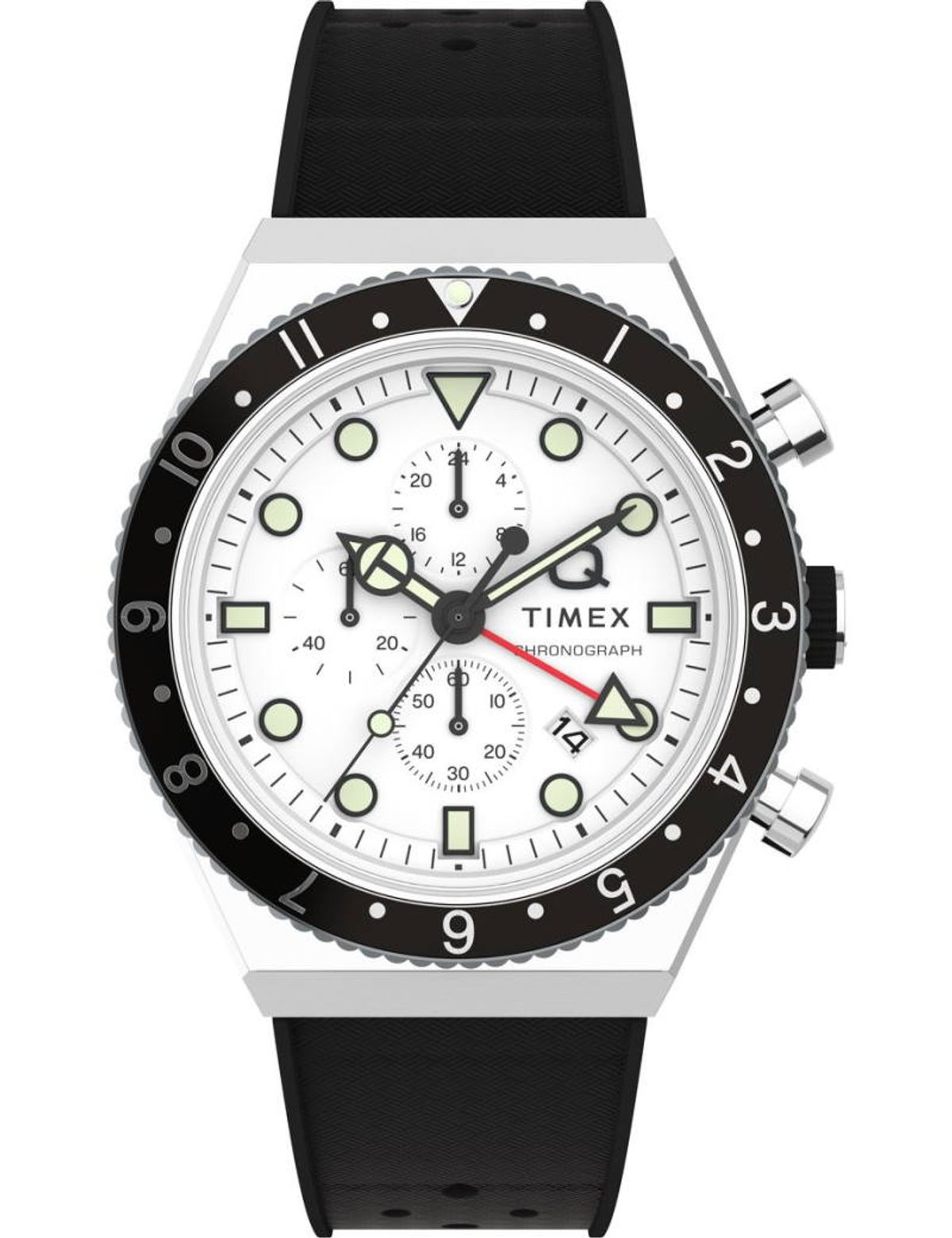 TIMEX Q Timex 3-Time Zone Chronograph Ø40