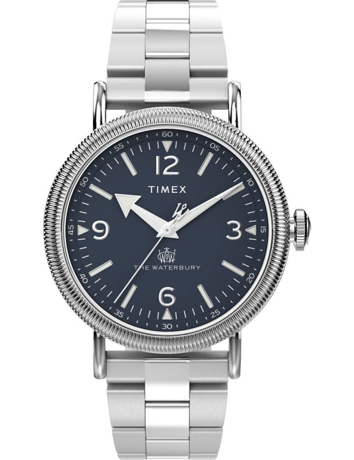 TIMEX Waterbury Coin Edge med lænke Ø40