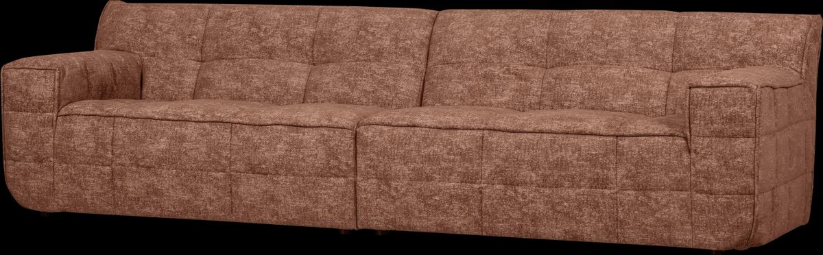 Timor, 4-personers sofa, brændt henna, H81x92x297 cm