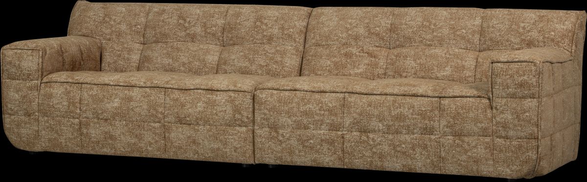 Timor, 4-personers sofa, karamel, H81x92x297 cm