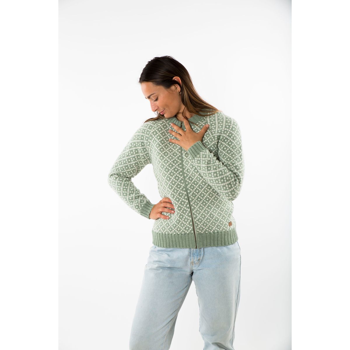 Tinka Cardi - Fuza Wool - Sage